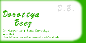 dorottya becz business card